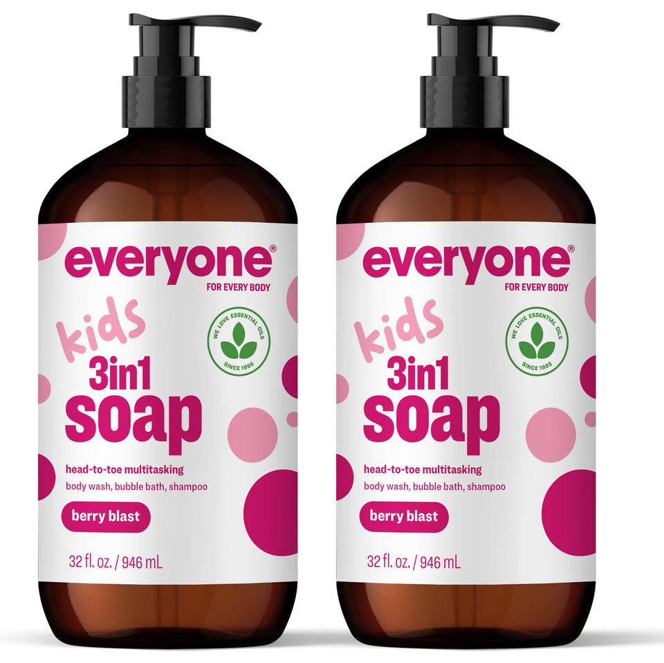 everyone for every body front packaging showing bottle and label, clear ingredient benefit