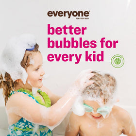 Everyone lather texture in hand illustrating creamy foam and gentle cleansing benefit