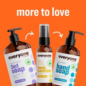 Everyone Cedar & Citrus shampoo in hands showing conditioning effect for hair