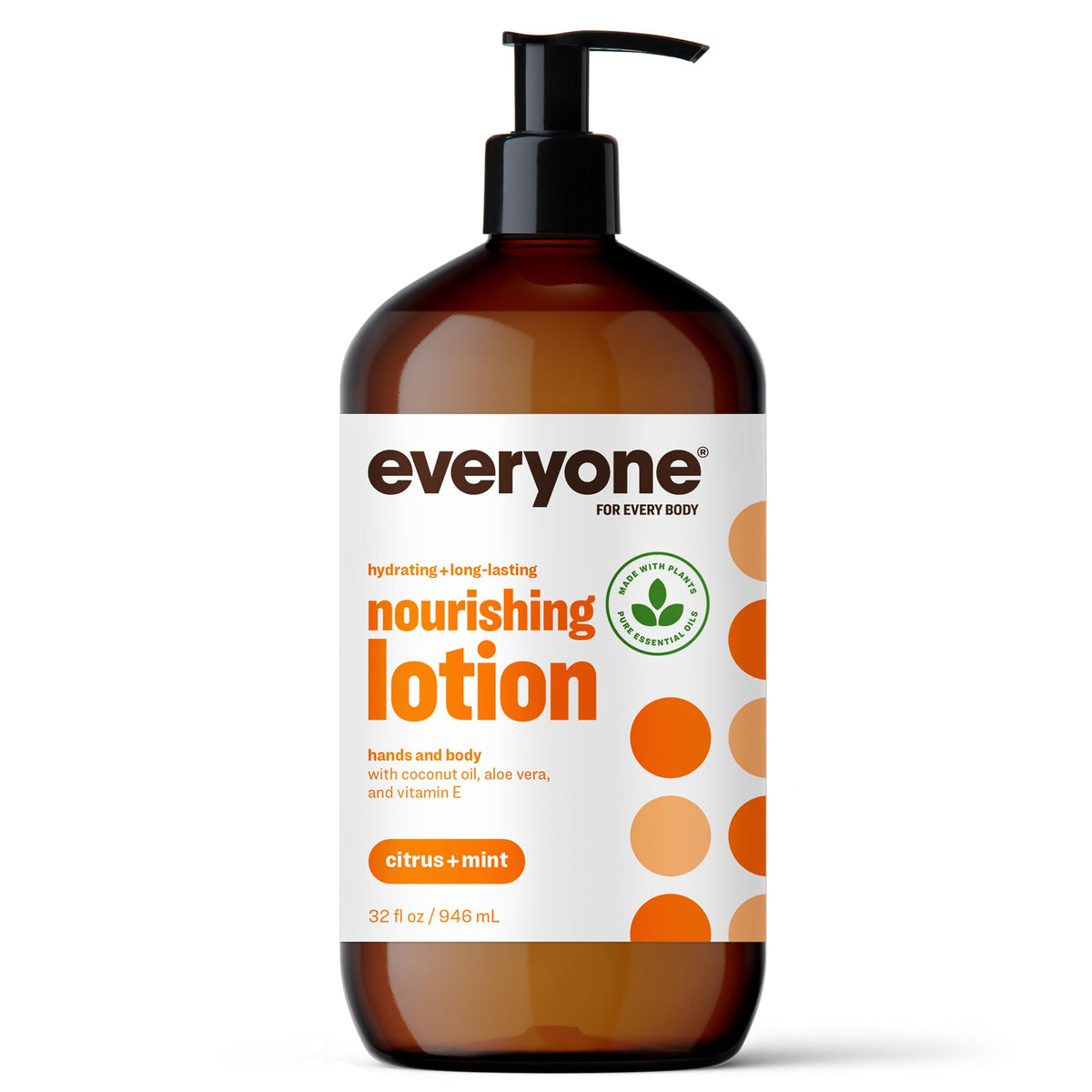 everyone front packaging showing 32 oz bottle and label, clear product identity and size