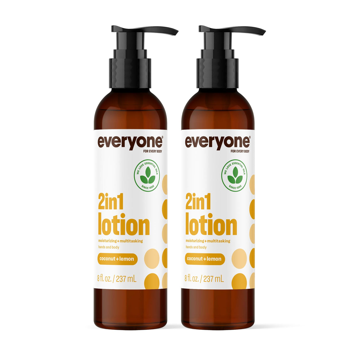 everyone front packaging showing two 8 oz bottles and fresh coconut»hydration at hand