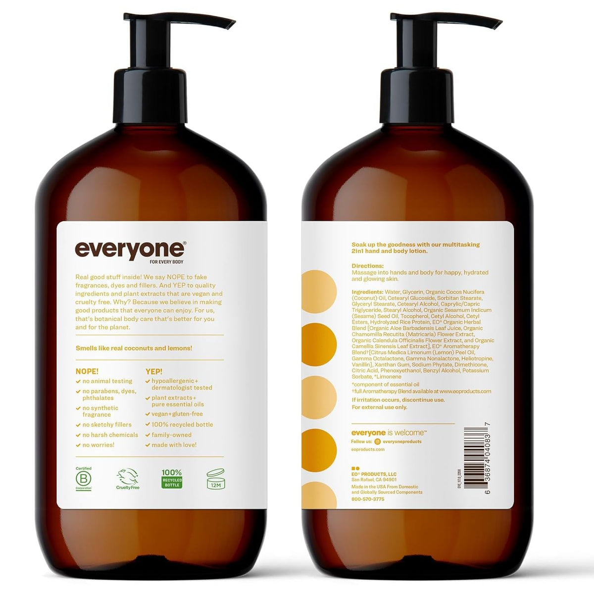 everyone pump detail highlighting easy-dispense top for quick application