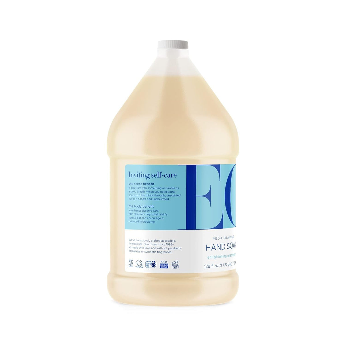 Everyone EO recycled bottle detail highlighting eco-friendly packaging