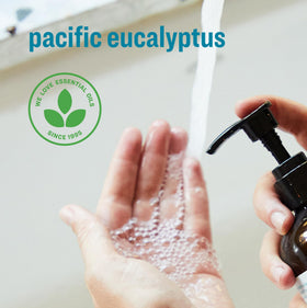 everyone lather on hands demonstrating gentle foaming and easy rinsing benefit