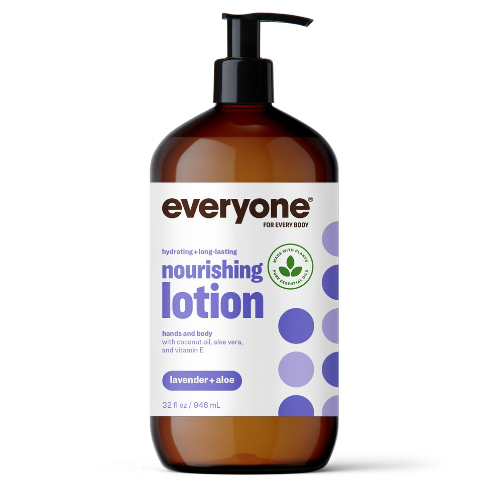 everyone brand front packaging showing bottle and product benefit hydrating
