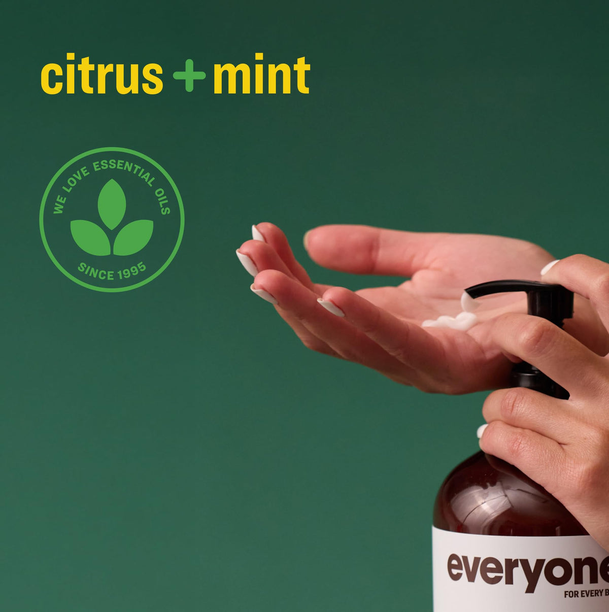 everyone applying lotion to hand demonstrating fast hydration benefit