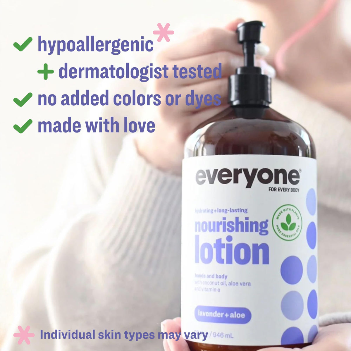 everyone pump closeup highlighting easy dispensing and controlled application