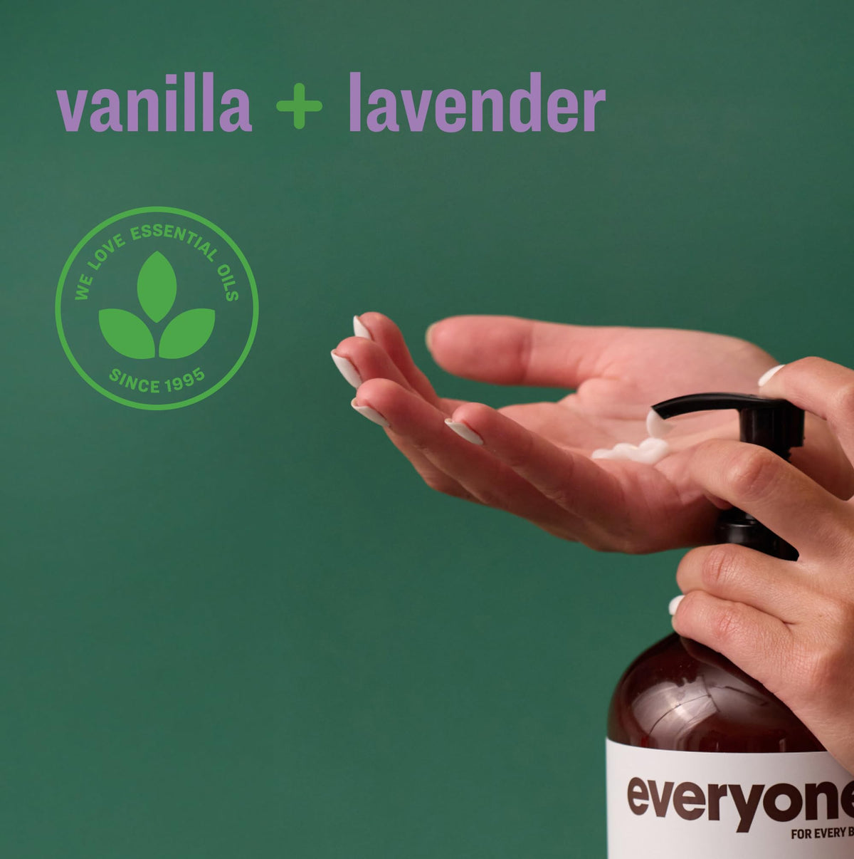 everyone for every body texture close-up showing lightweight lotion for quick absorption