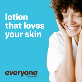 Everyone lotion texture close-up demonstrating lightweight, non-greasy hydration