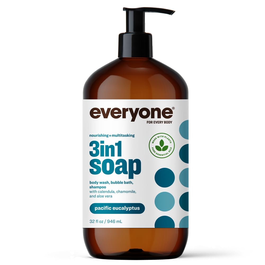 everyone for every body front label showing product name and scent, clear benefit of identification