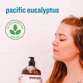 everyone in-shower use showing hair and body cleaning benefit
