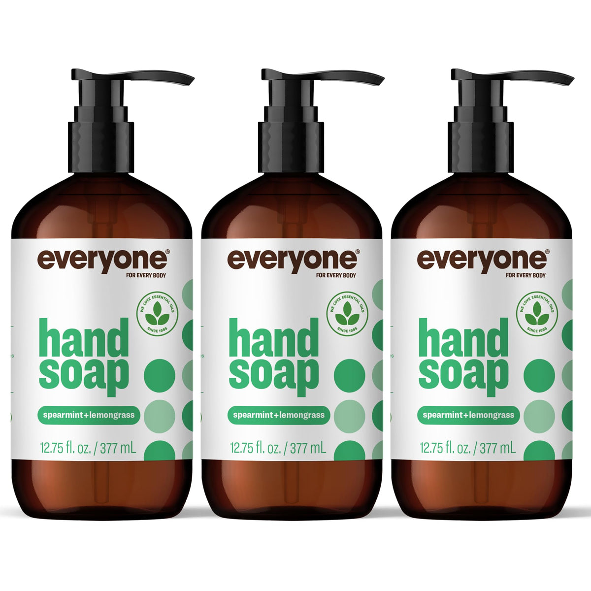 everyone front packaging showing three bottles and refreshing look