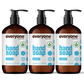 everyone front label on unscented hand soap showing clean design and ingredient promise