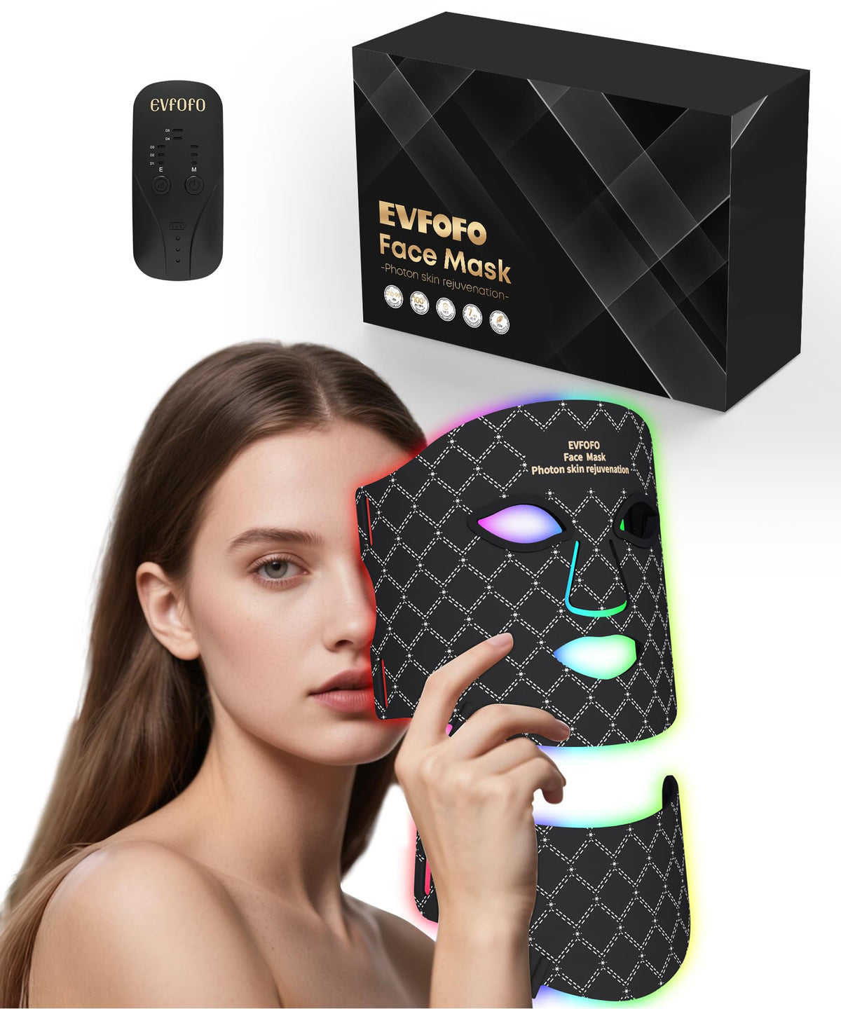 EVFOFO full face and neck mask front view showing coverage and convenience
