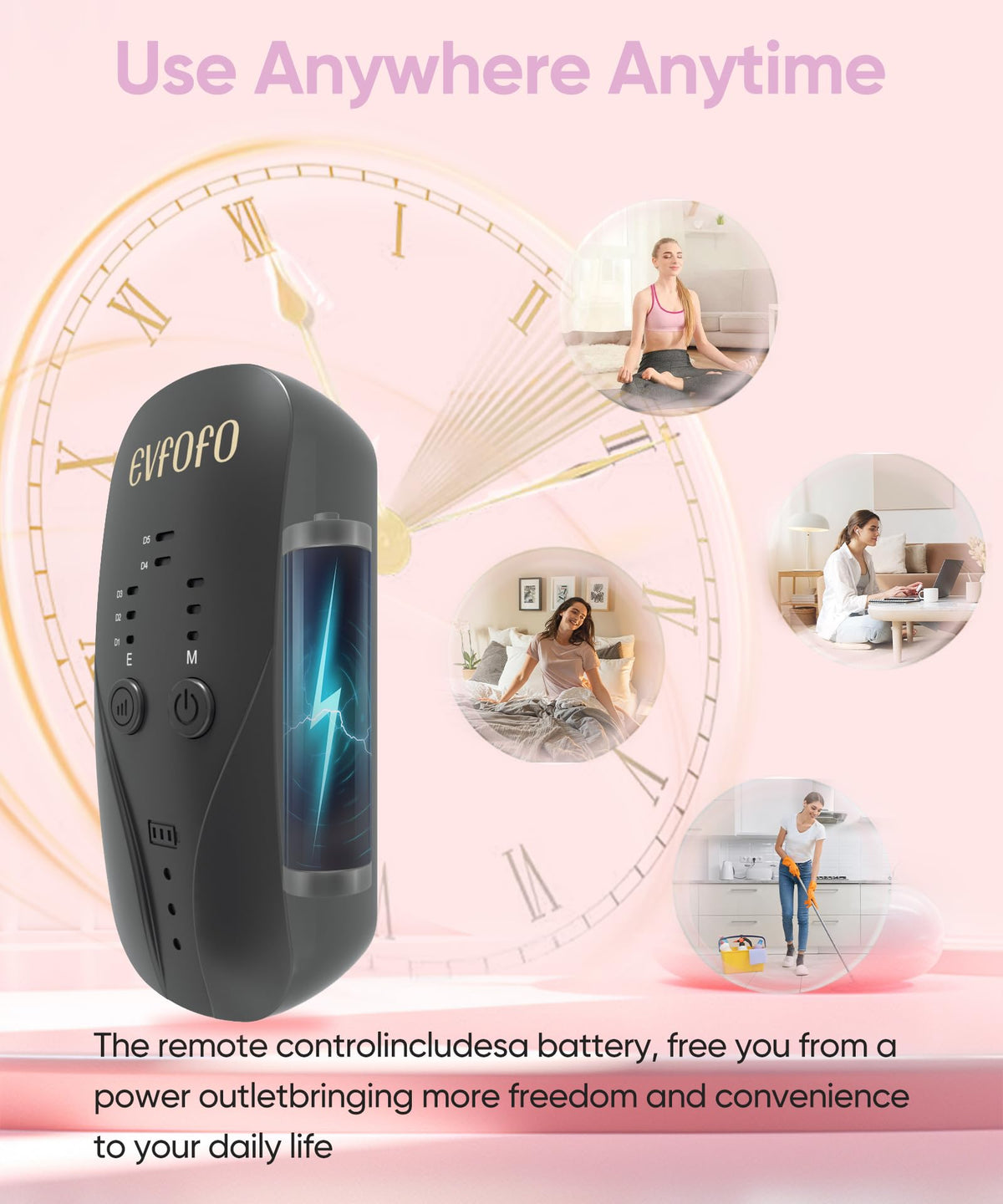 EVFOFO USB-C port with cable showing fast charging convenience