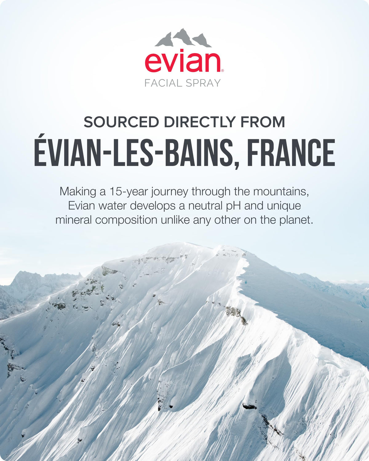 BRUMISATEUR Evian after makeup dewy finish showing refreshed healthy look