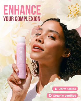 BRUMISATEUR Evian Glow droplet close-up highlighting lightweight texture