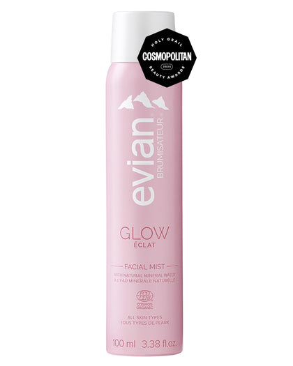 BRUMISATEUR Evian Glow front packaging showing label and size