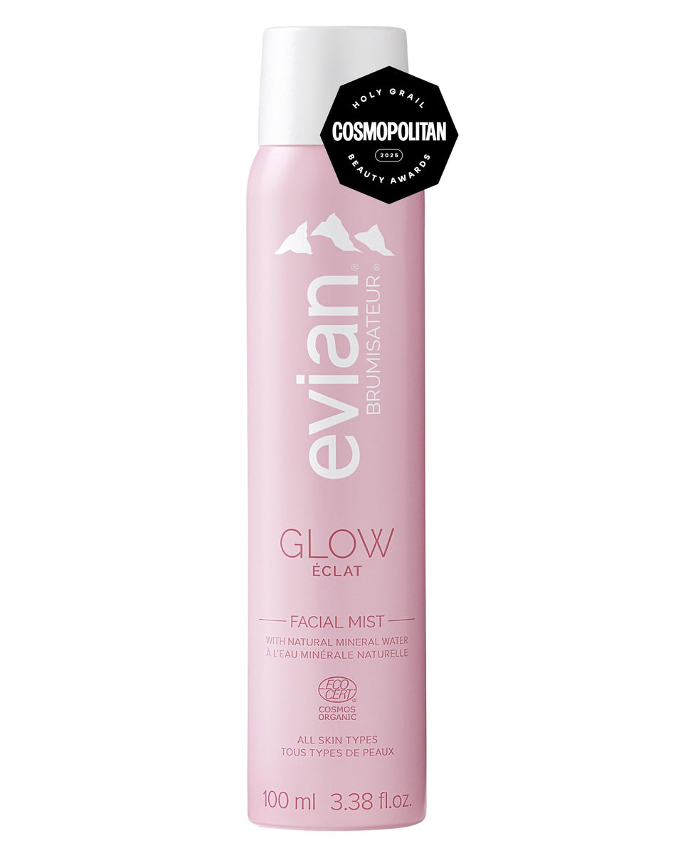 BRUMISATEUR Evian Glow front packaging showing label and size
