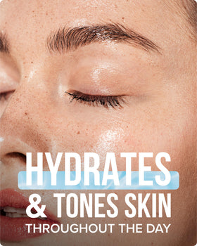 BRUMISATEUR evian microdroplets on skin highlighting quick hydration benefit