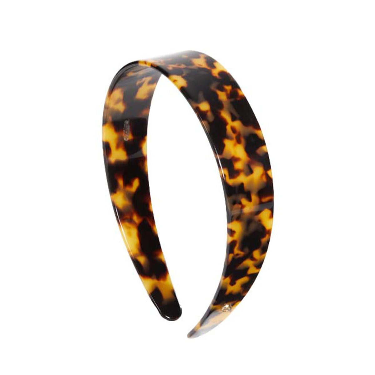 EVITA PERONI front view tortoise headband showing shape and style benefit
