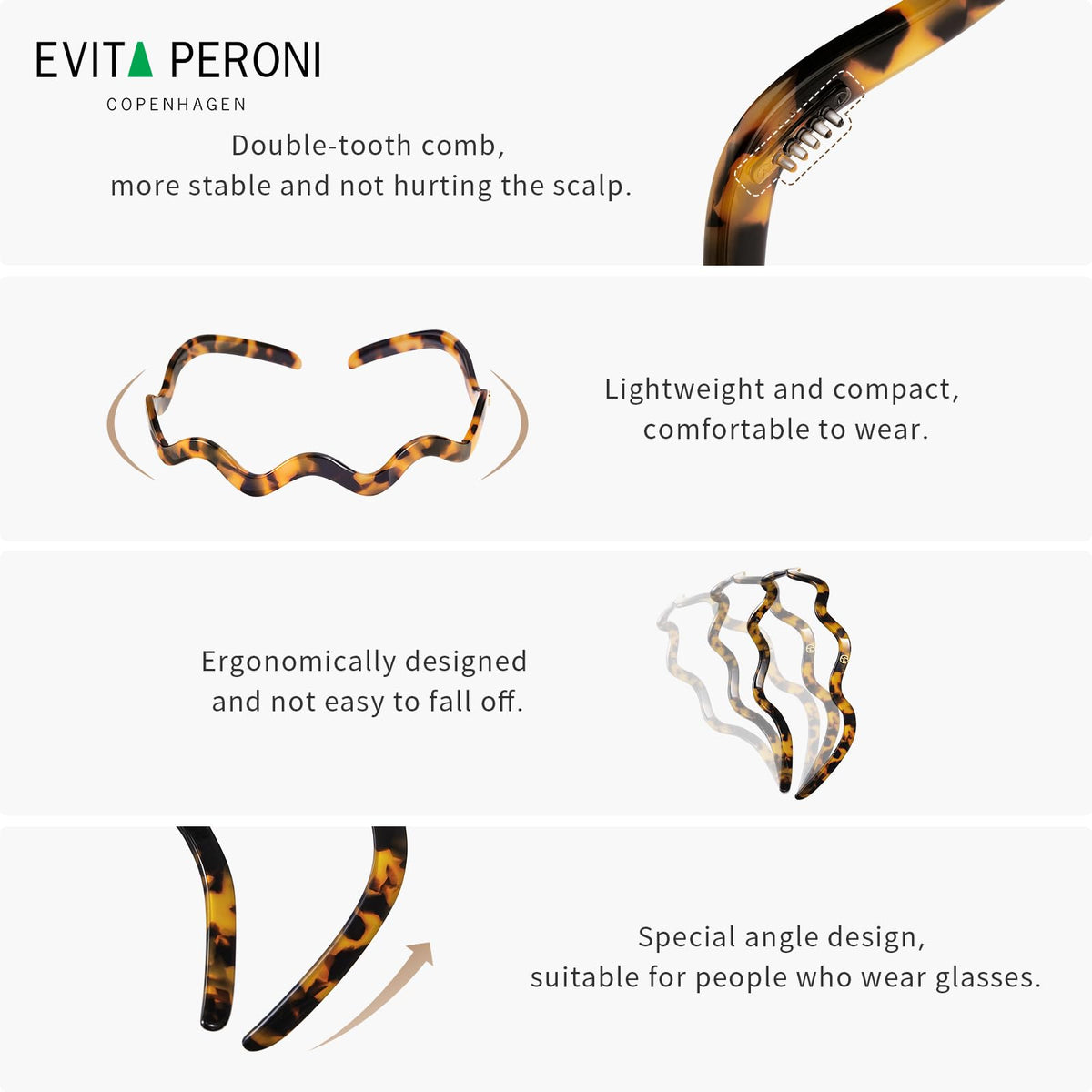 EVITA PERONI protective storage tube keeping headband safe and shape-preserved