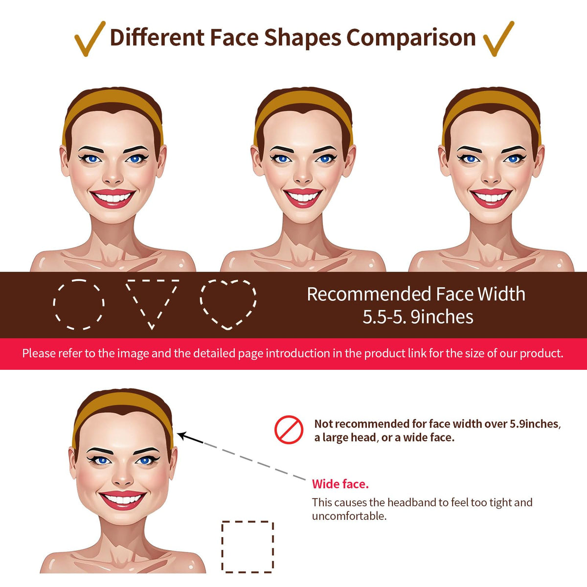 EVITA PERONI side profile displaying width and curved fit benefit