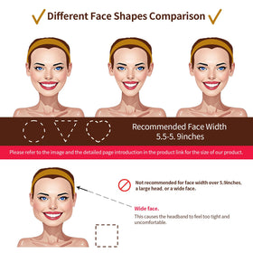EVITA PERONI side profile displaying width and curved fit benefit