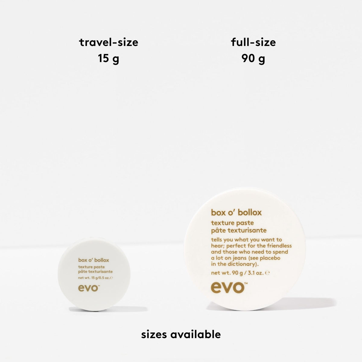 EVO Box O' Bollox paste texture close-up highlighting gritty matte finish