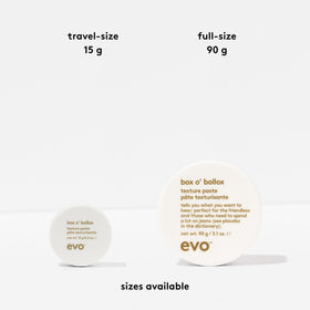 EVO Box O' Bollox paste texture close-up highlighting gritty matte finish