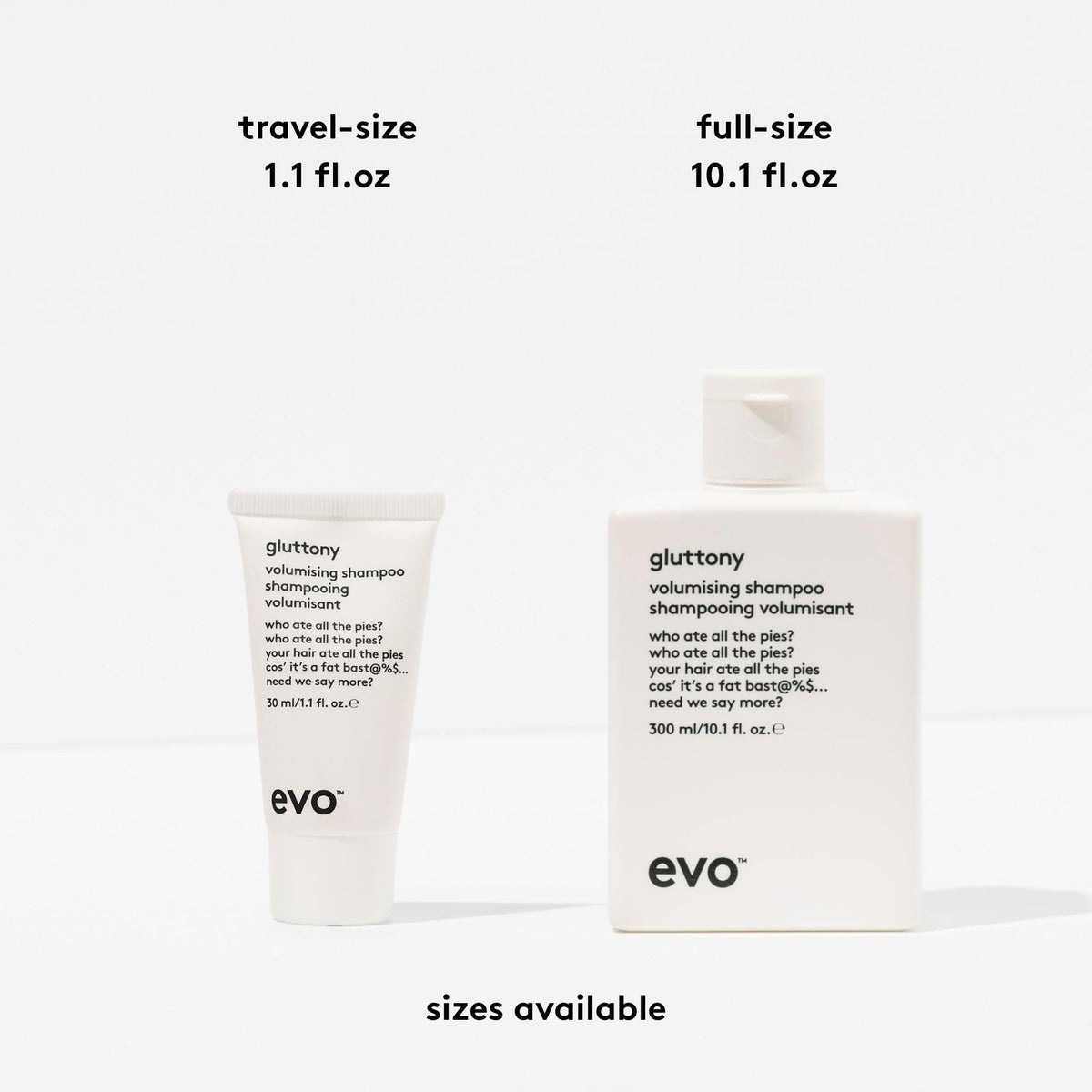 EVO shampoo texture close-up showing lightweight formula for added body
