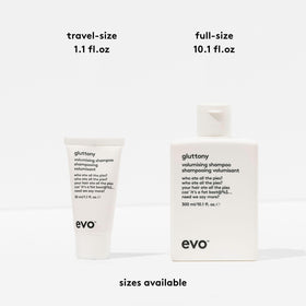 EVO shampoo texture close-up showing lightweight formula for added body