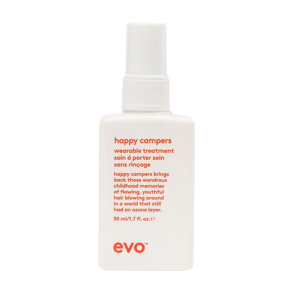 EVO front packaging showing travel-size bottle and product name for easy storage