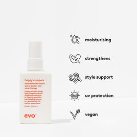 EVO spray close-up nozzle delivering fine mist to protect and style hair quickly