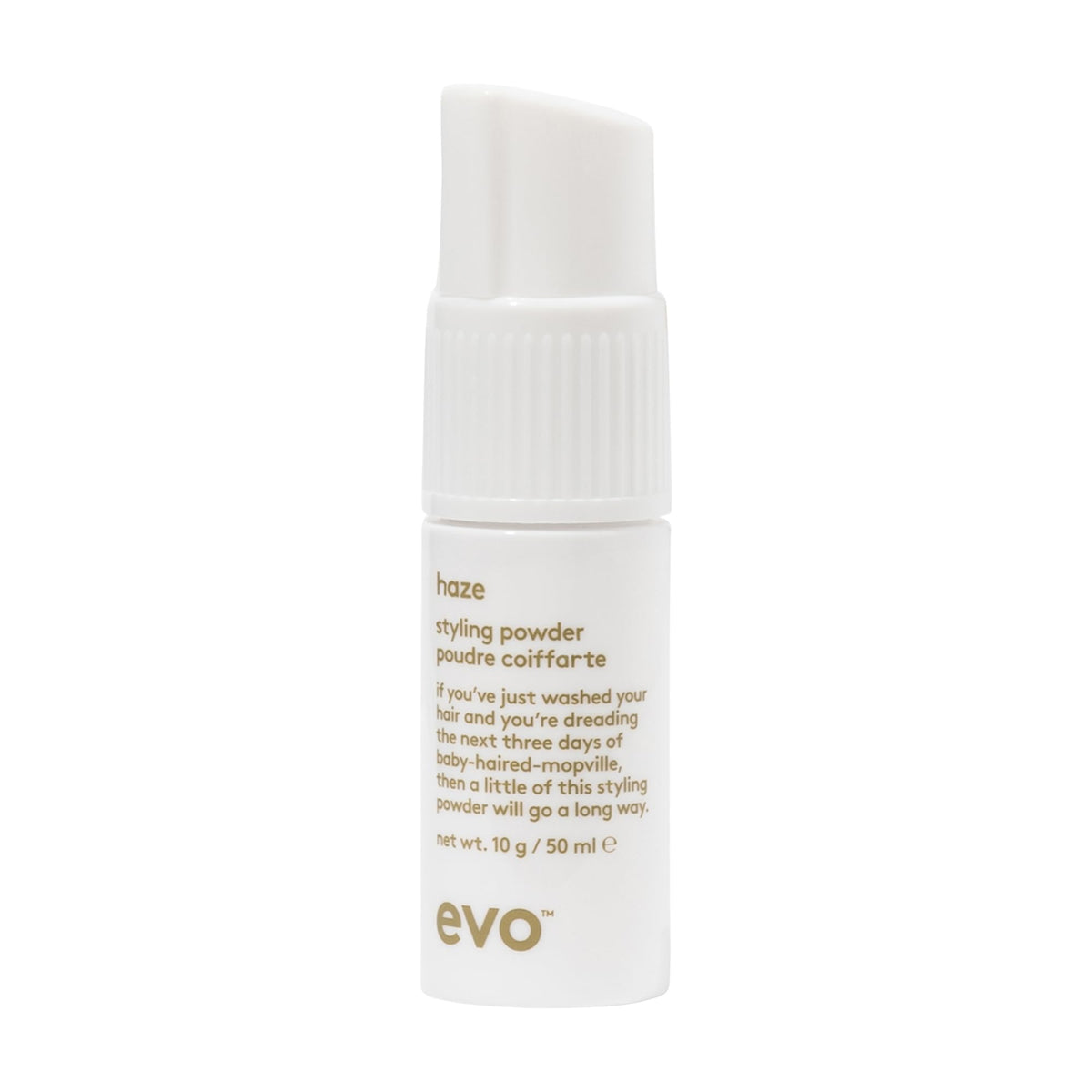 EVO Haze front packaging showing product and matte finish benefits