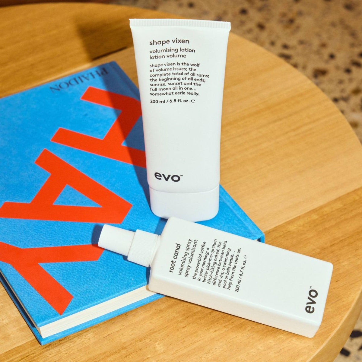 EVO Root Canal bottle label detail highlighting brand and usage benefits