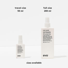 EVO Root Canal on a bathroom shelf with other products showing routine compatibility