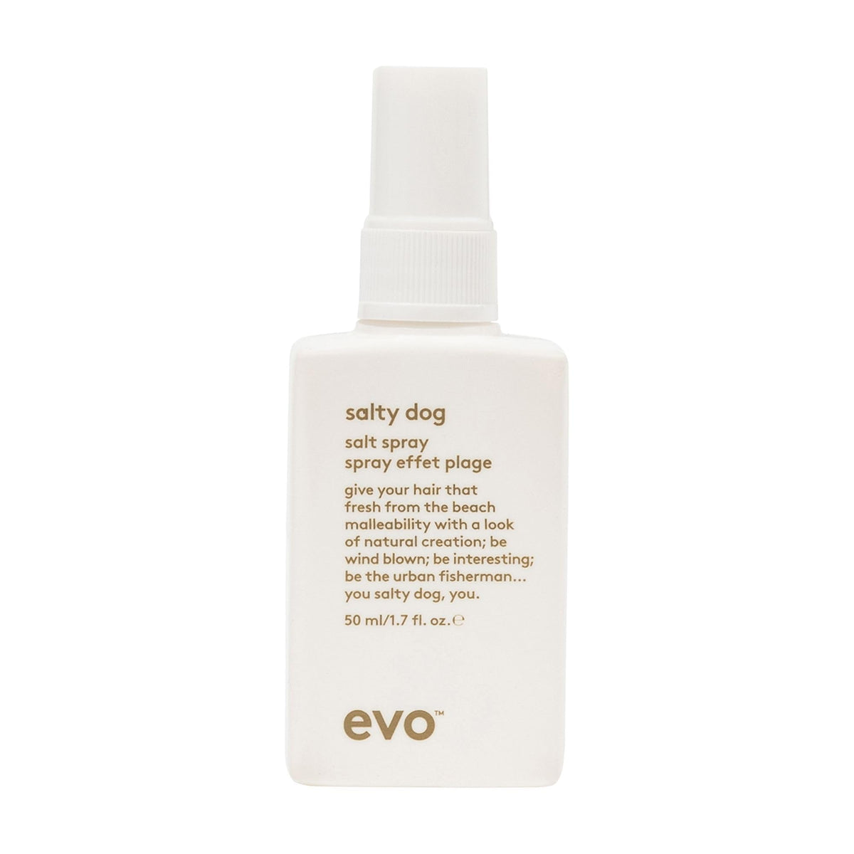 EVO front packaging travel-size spray showing compact convenience