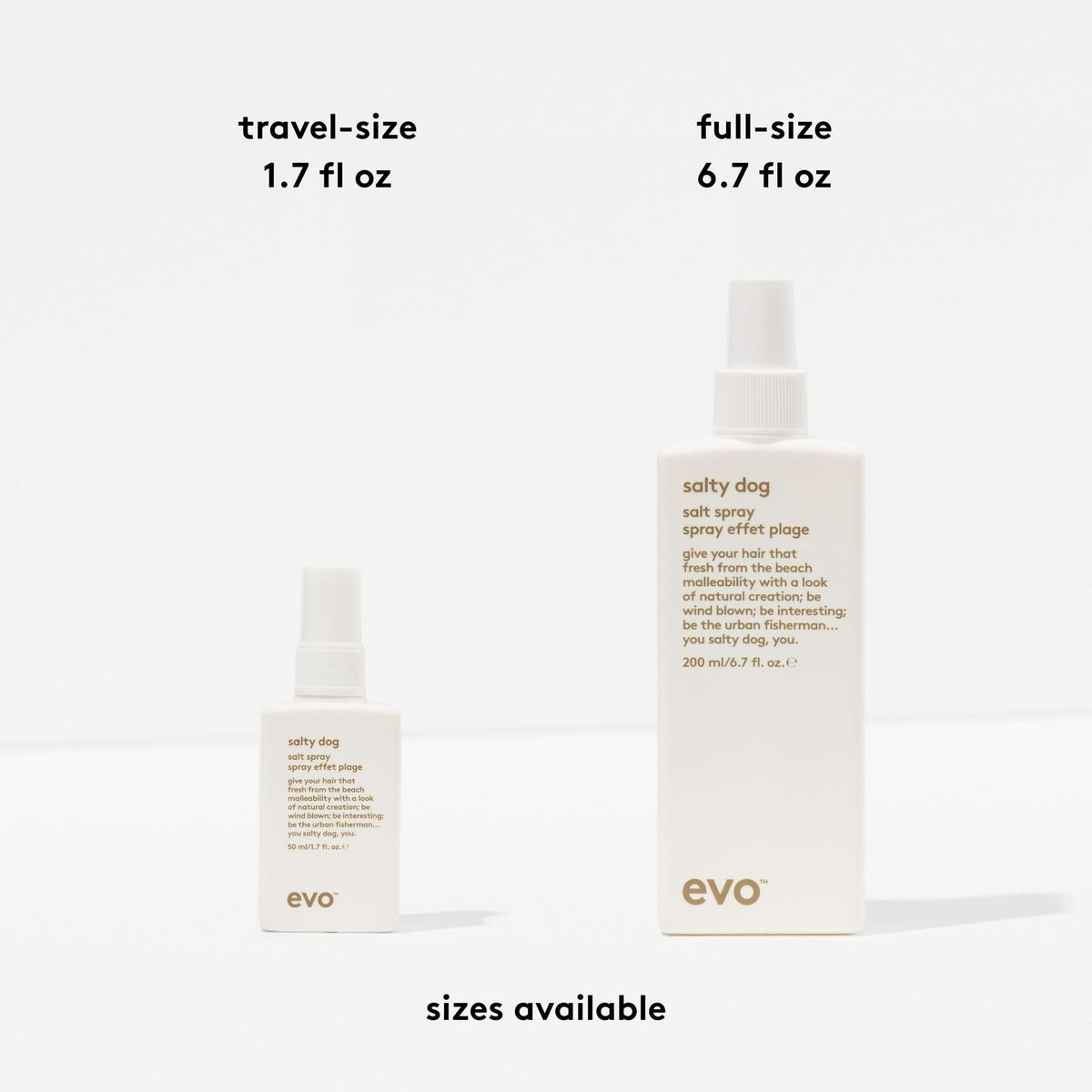 EVO in-use on dry hair creating instant lift and revitalized style