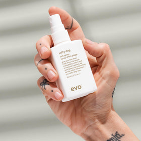 EVO label detail displaying ingredients and usage instructions