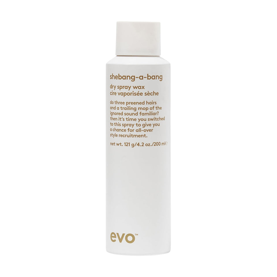 EVO front packaging showing bottle and label, clear styling benefit