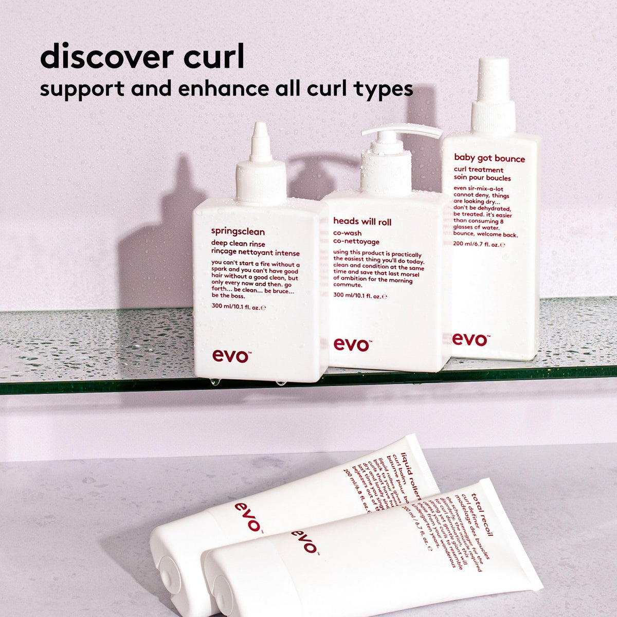 EVO tube size comparison next to hand indicating 6.7 fl oz volume