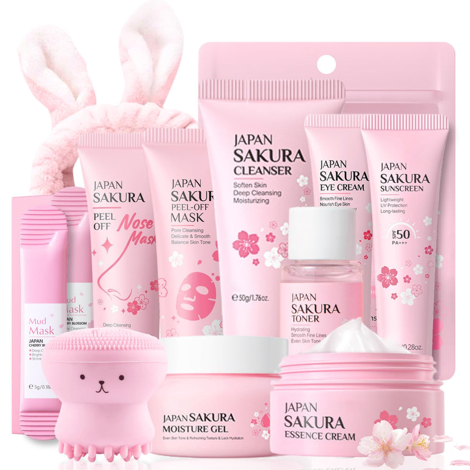 Evolvique front packaging showing the full 11-piece sakura kit and travel case, ideal for gifting