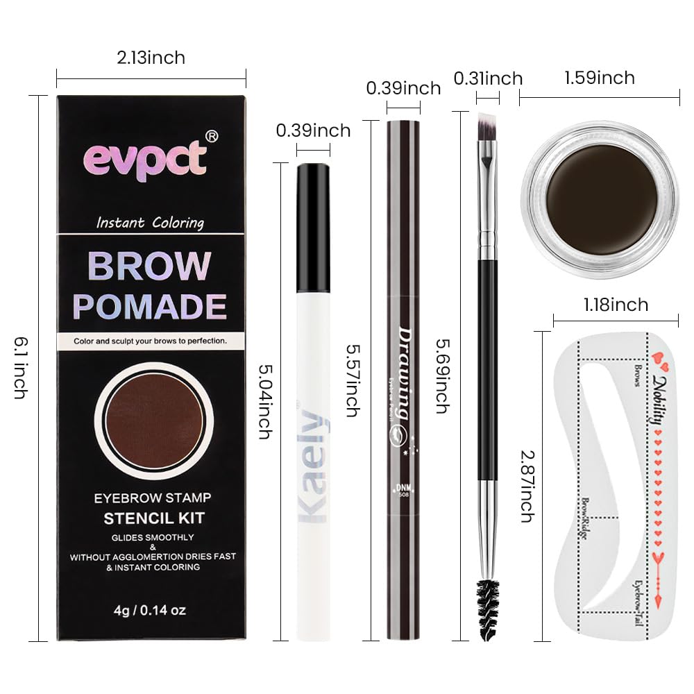 evpct application demonstration on model showing natural shaped brows