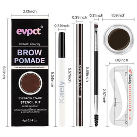 evpct application demonstration on model showing natural shaped brows