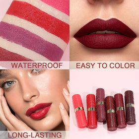 evpct model applying lipstick demonstrating true-to-tone payoff and finish