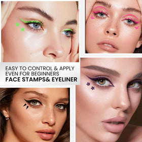 evpct colors lineup with seven vibrant shades for creative cosmetic looks