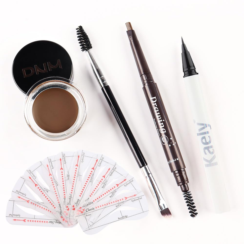 evpct model finished brows in Soft Brown showcasing natural, long-lasting hold