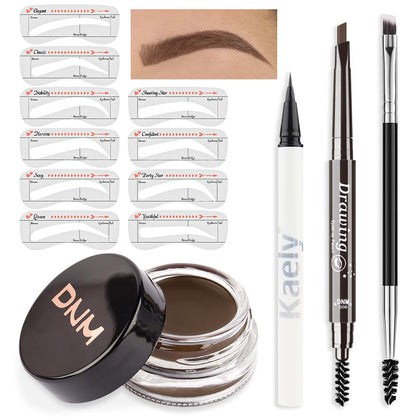 evpct front packaging showing kit contents and Soft Brown shade for easy selection