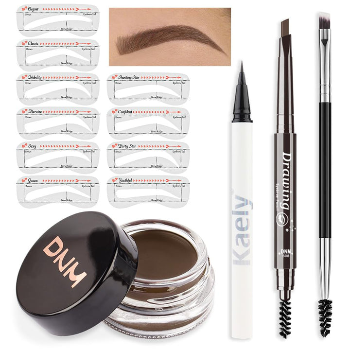 evpct front packaging showing kit contents and Soft Brown shade for easy selection